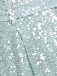 Sequined Belted Shorts