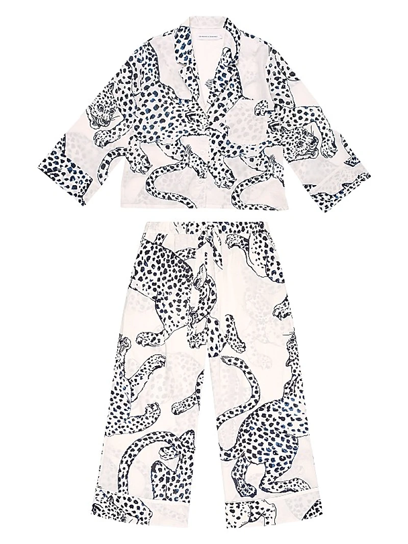 Jaguar Print Boxy Pajama Set
