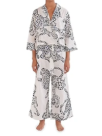 Jaguar Print Boxy Pajama Set