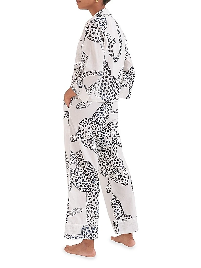 Jaguar Print Boxy Pajama Set