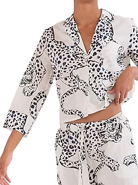 Jaguar Print Boxy Pajama Set