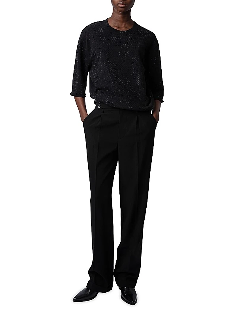 Edmond Distressed Rhinestone T-Shirt