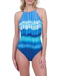Gold Hour Printed One-Piece Swimsuit