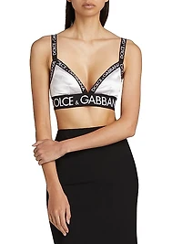 Logo Tape Triangle Bra