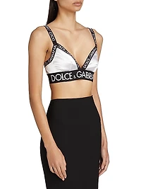 Logo Tape Triangle Bra