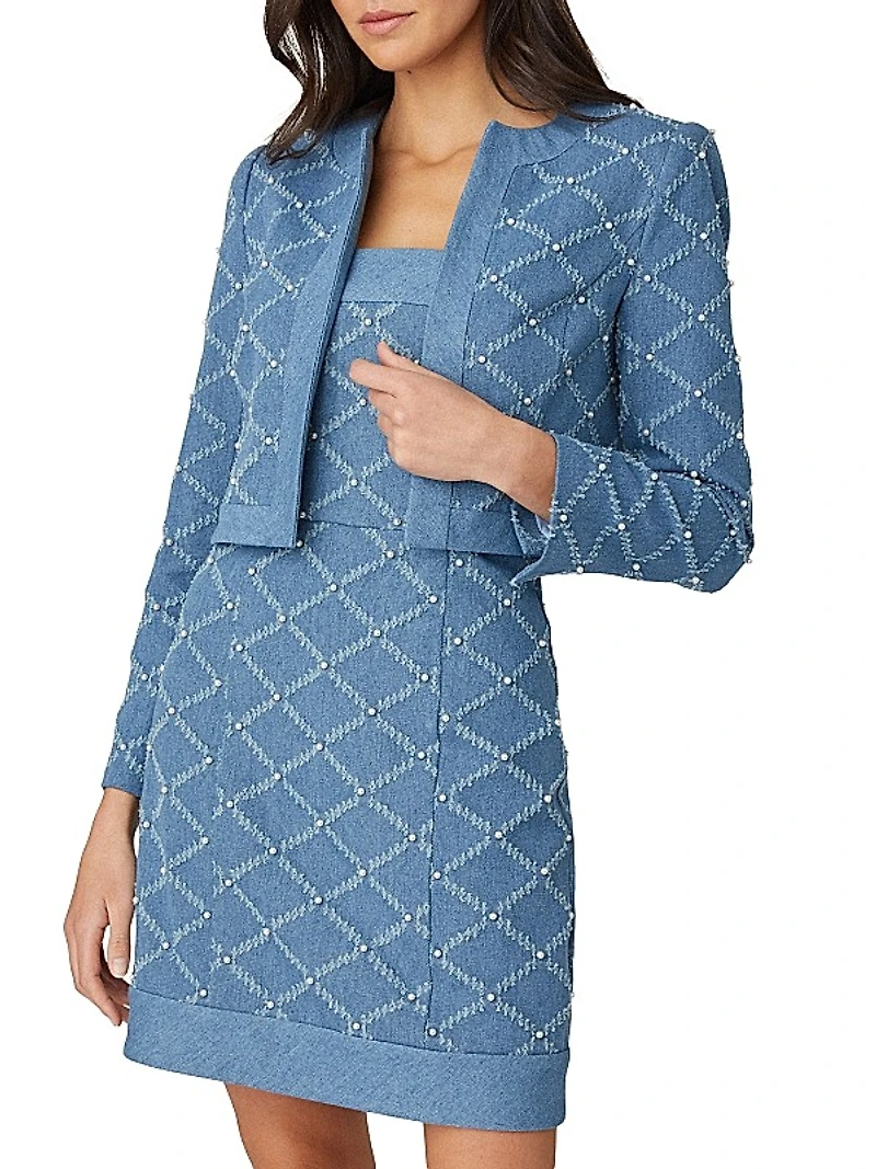 Charm Embroidered Denim Jacket