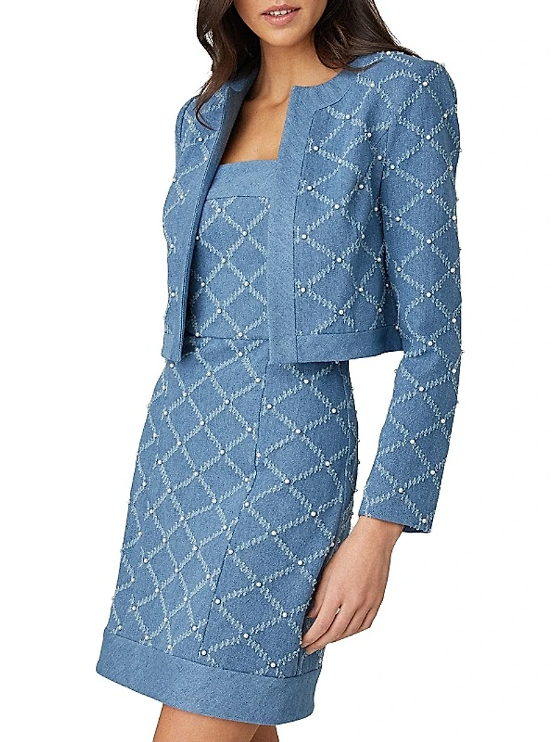 Charm Embroidered Denim Jacket