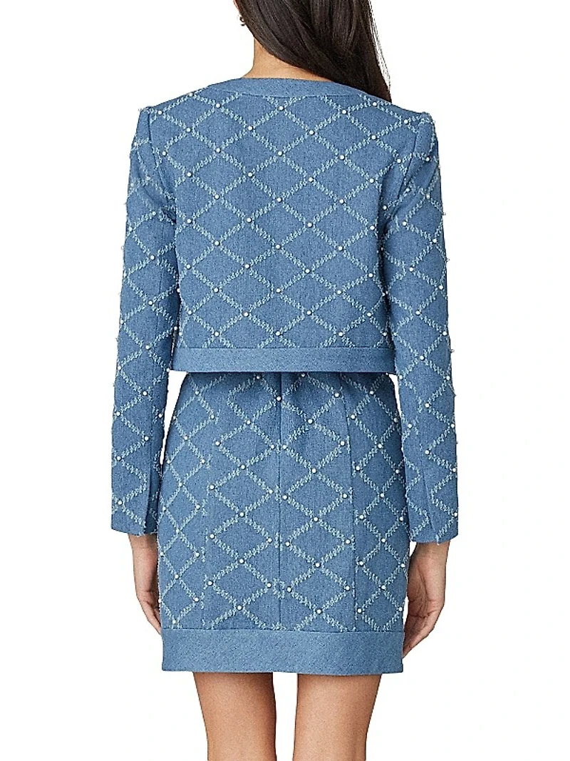 Charm Embroidered Denim Jacket