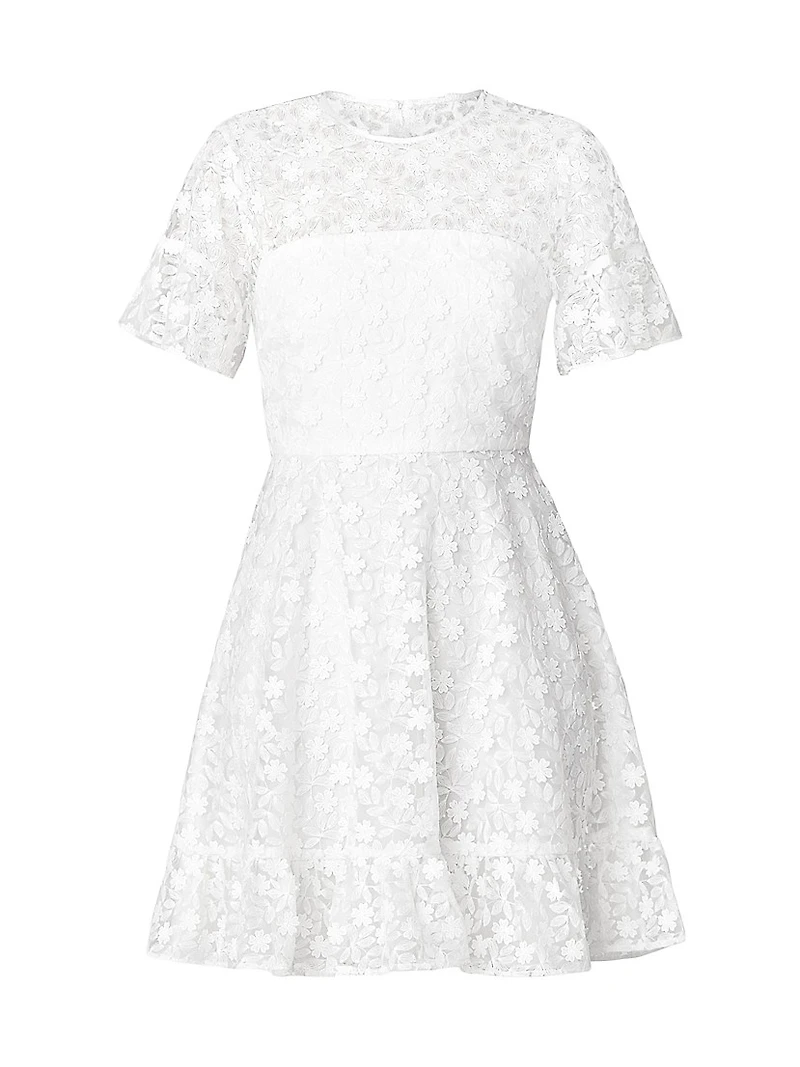 Sora Floral Short-Sleeve Minidress