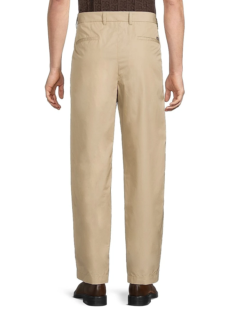 Cotton-Silk Relaxed Pants