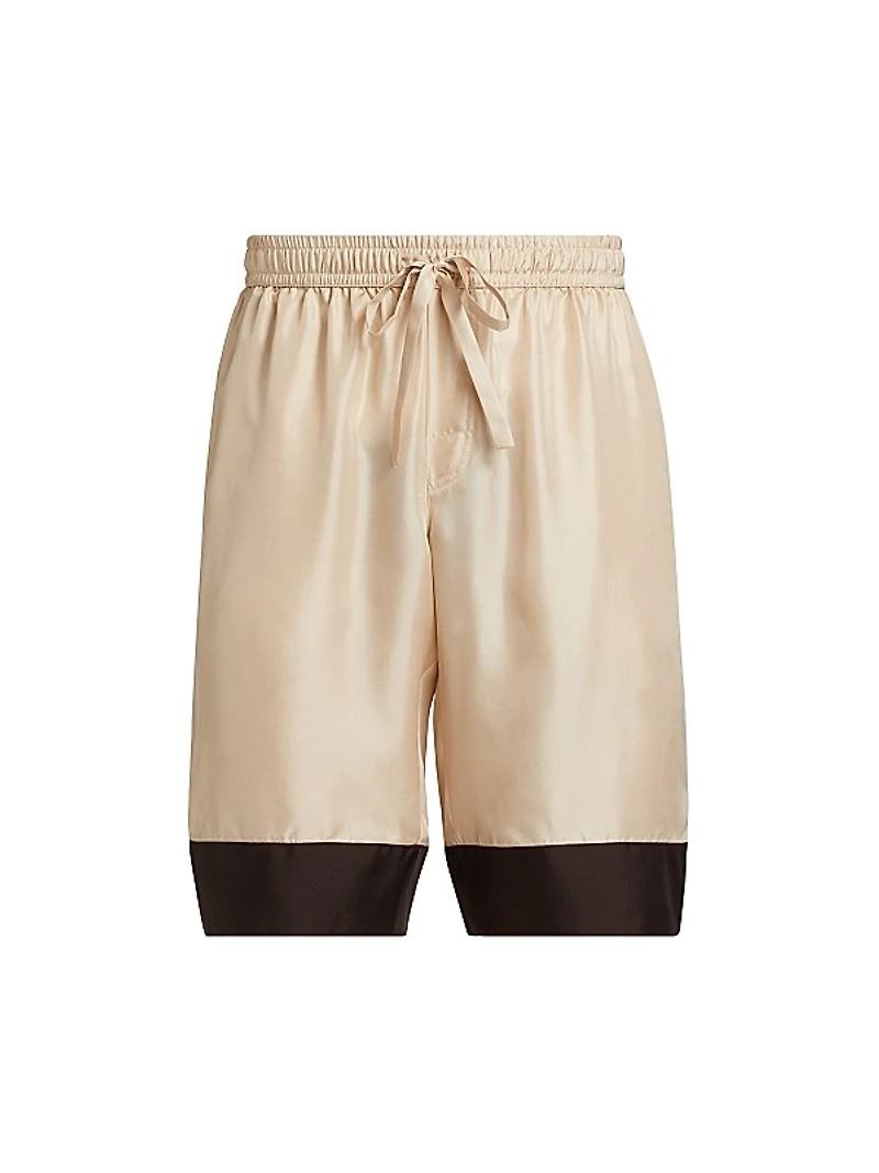 Silk Drawstring Shorts