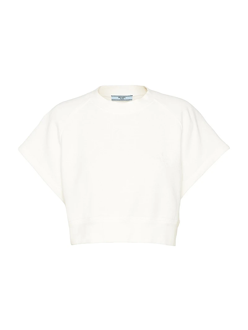 Short Sleeved Fleece Sweatshirt