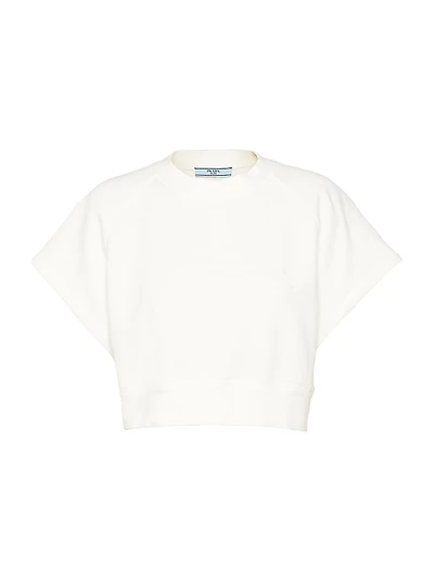 Short Sleeved Fleece Sweatshirt