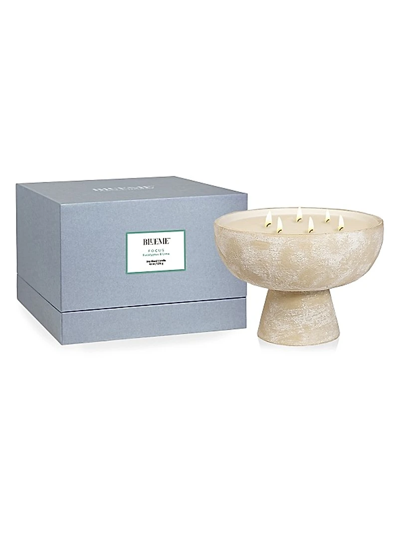 Focus Eucalyptus & Lime Ceramic Candle