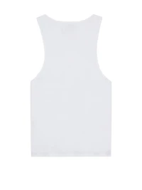 Henley Tank Top Cotton Poplin