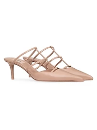 Rockstud Wispy Calfskin Mules 60MM