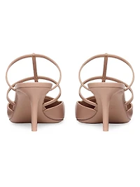 Rockstud Wispy Calfskin Mules 60MM
