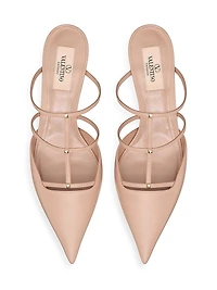 Rockstud Wispy Calfskin Mules 60MM