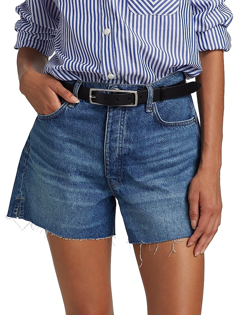 Cut-Off Denim Shorts