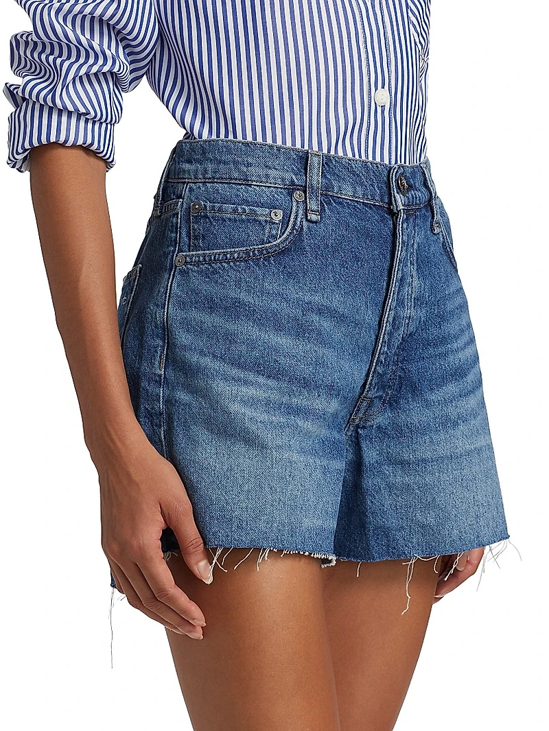 Cut-Off Denim Shorts