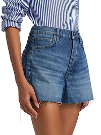 Cut-Off Denim Shorts