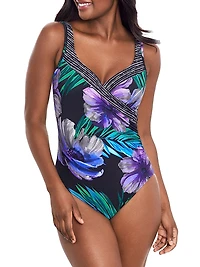 Flora Aura Its A Wrap One-Piece Swimsuit