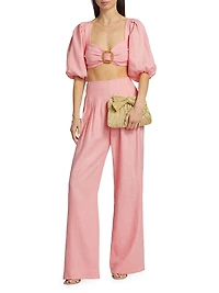 Dalia Wide-Leg Pants