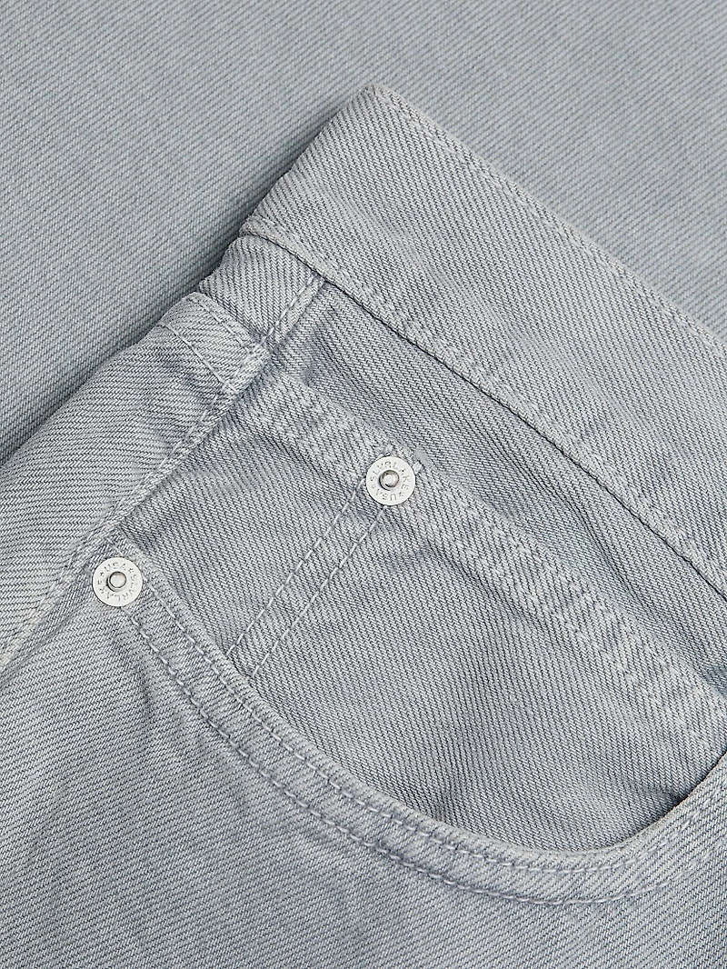 Low-Rise Denim Maxi Skirt