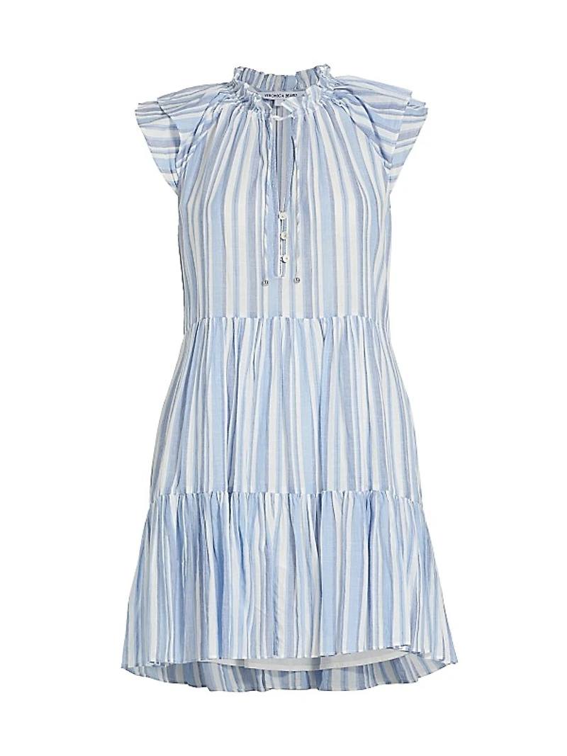 Zee Striped Cotton Minidress