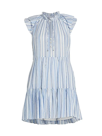 Zee Striped Cotton Minidress