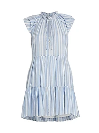Zee Striped Cotton Minidress