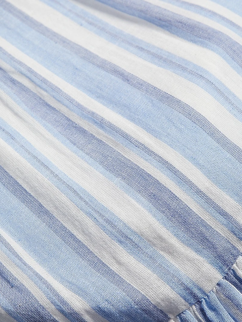 Zee Striped Cotton Minidress