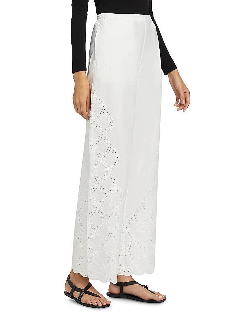 Dulche Eyelet Cotton Pants