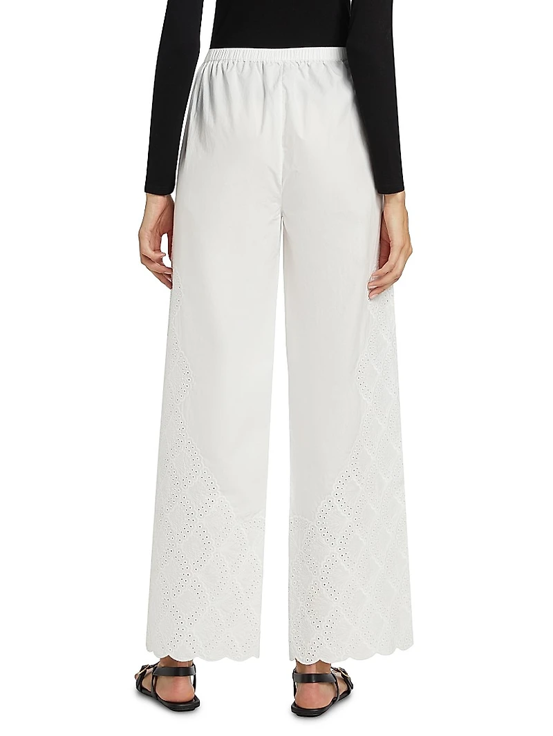 Dulche Eyelet Cotton Pants