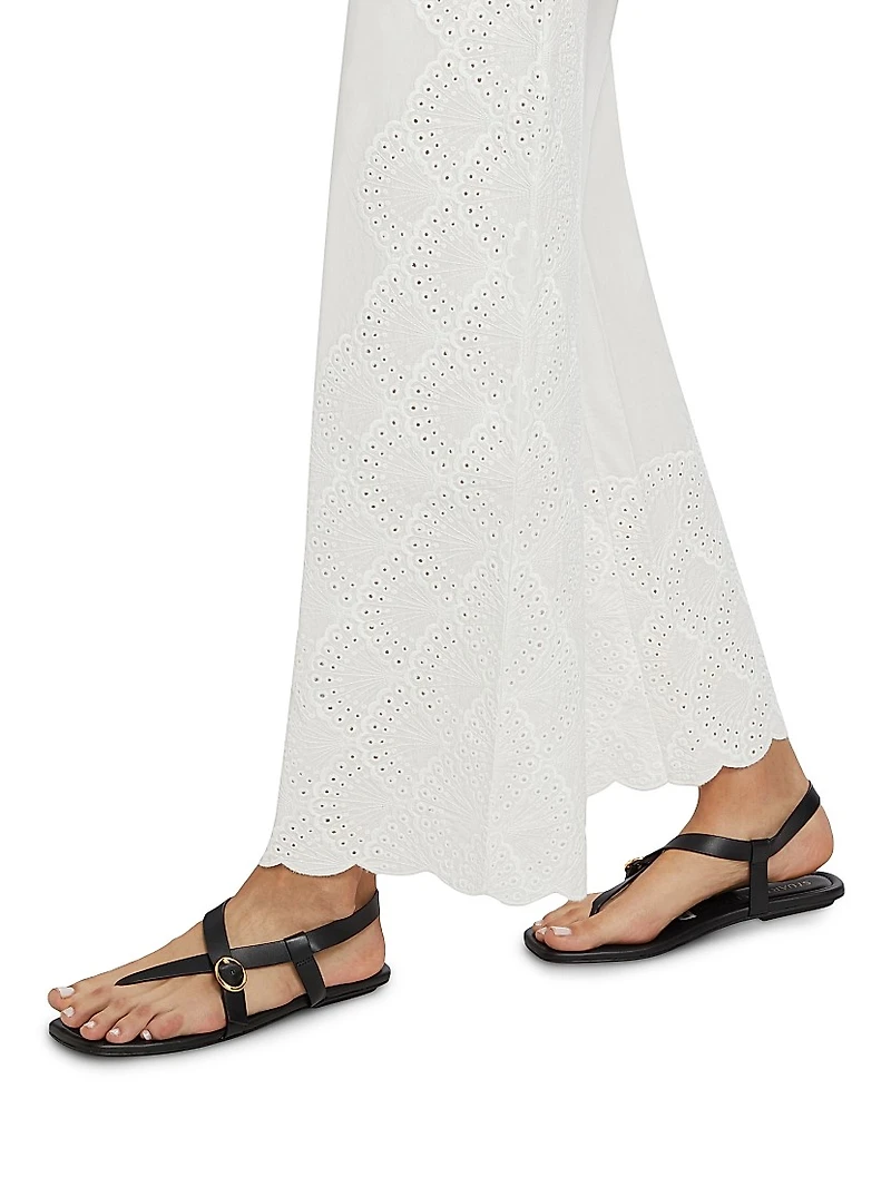 Dulche Eyelet Cotton Pants