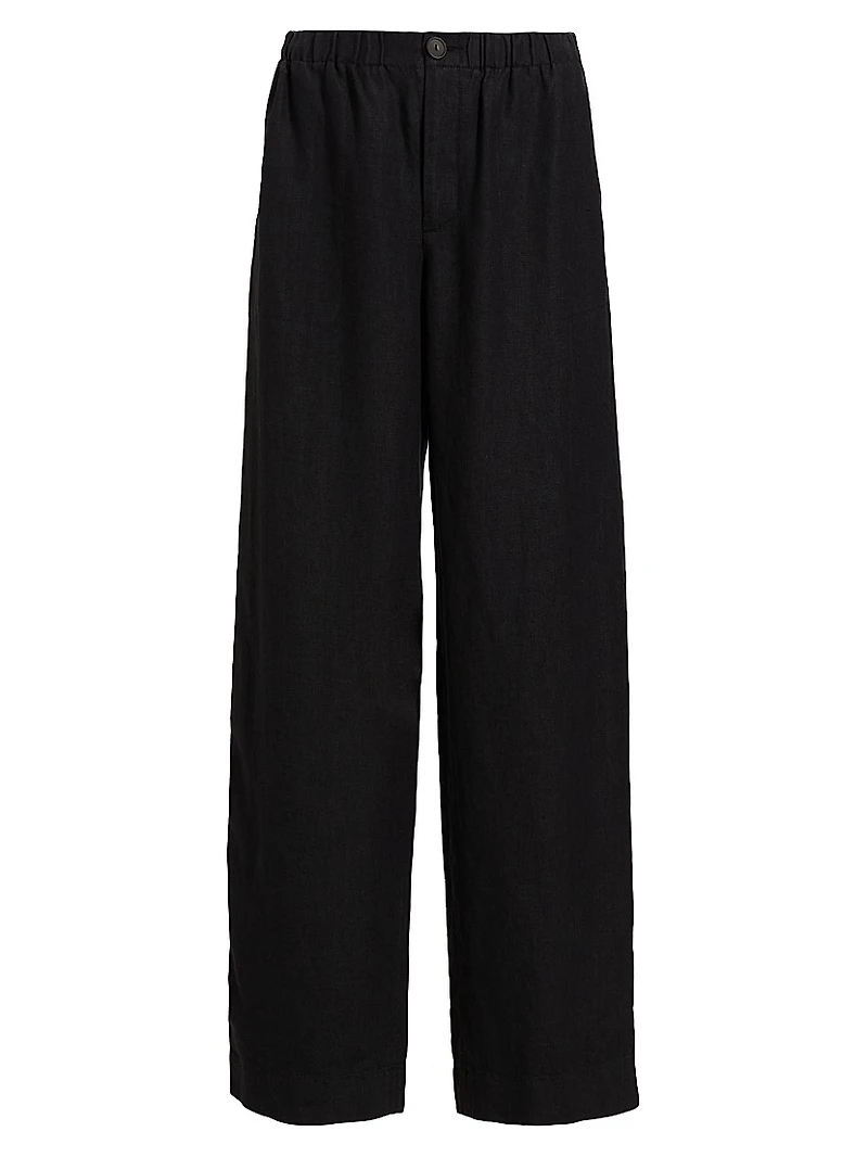Utility Hemp Straight-Leg Pants