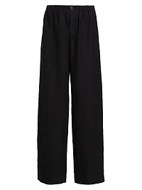 Utility Hemp Straight-Leg Pants