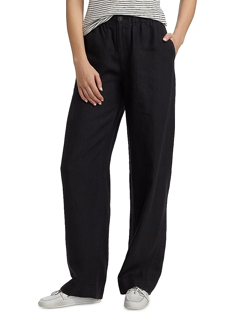 Utility Hemp Straight-Leg Pants