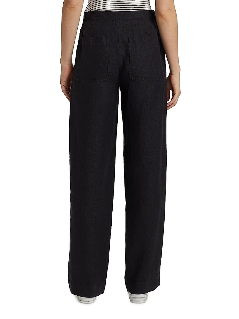 Utility Hemp Straight-Leg Pants