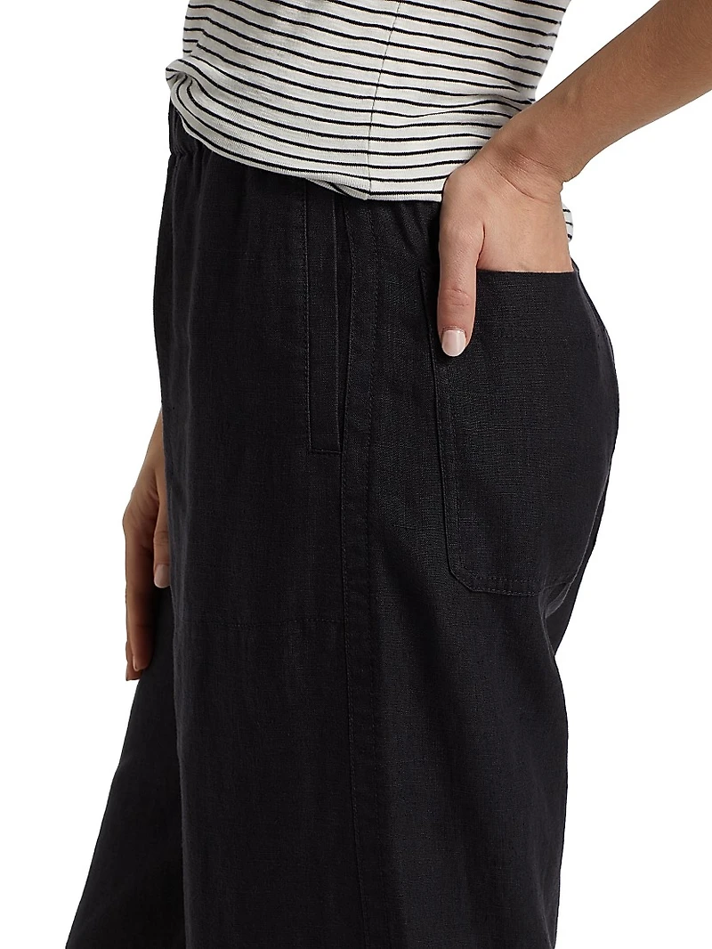 Utility Hemp Straight-Leg Pants