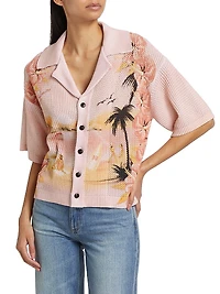 Crochet Palm Resort Club Shirt
