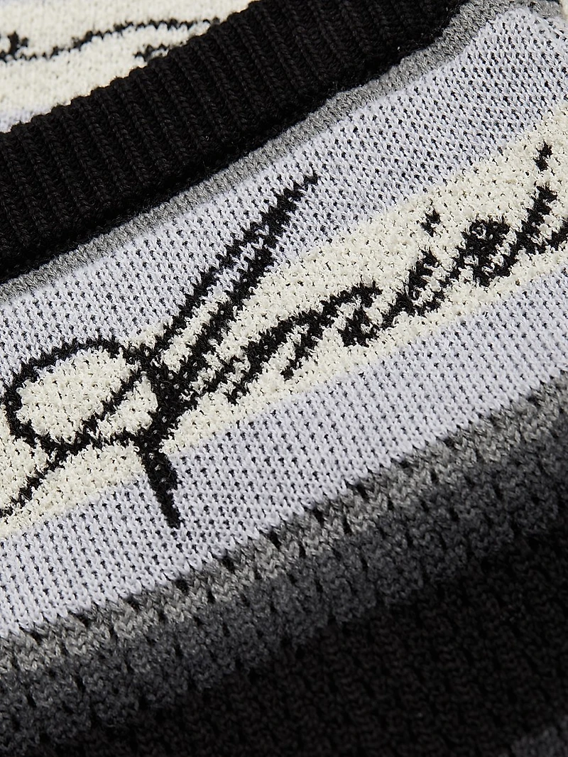 Wave Baja Striped Body-Con Skirt