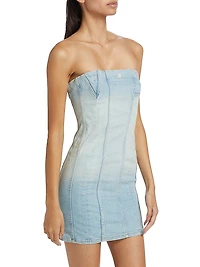 Ma Denim Bustier Minidress