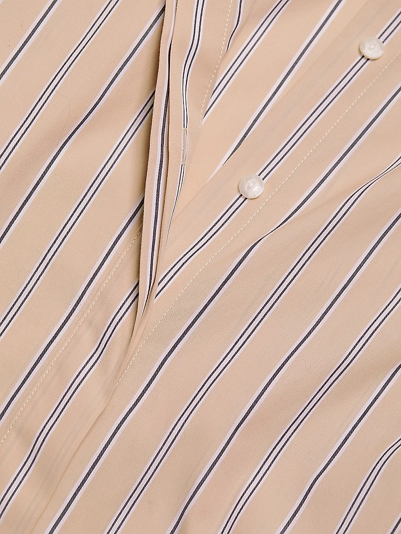 Briar Striped Cotton Poplin Shirtdress