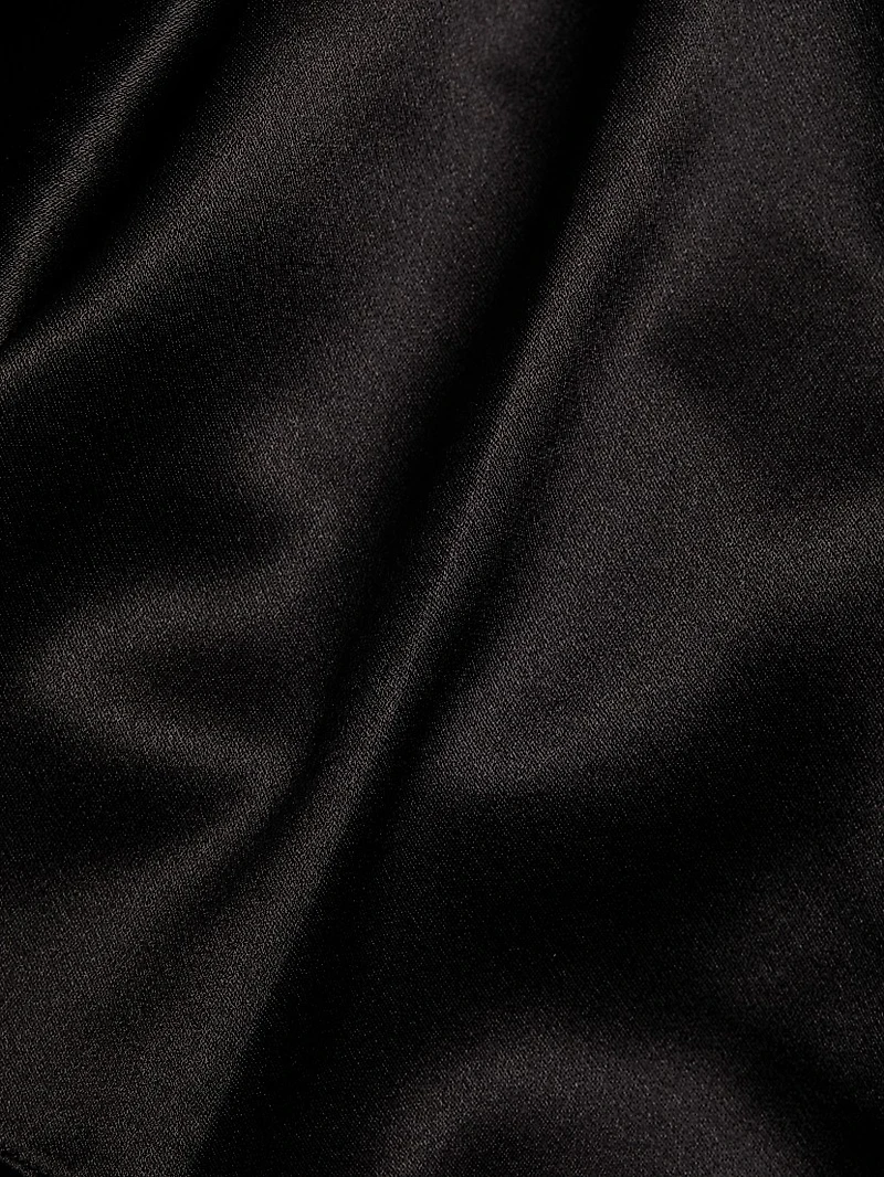 Silk Cape Sleeveless Minidress