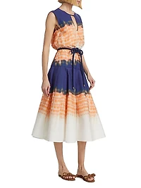 Bora Cotton Tie-Dye Midi-Dress