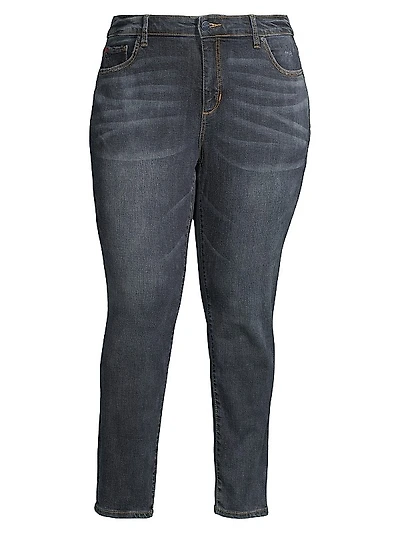 High-Rise Ankle-Crop Jeans