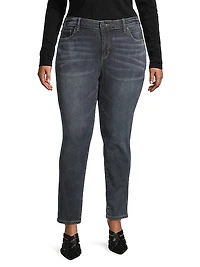 High-Rise Ankle-Crop Jeans