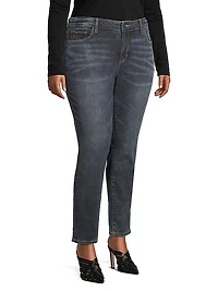 High-Rise Ankle-Crop Jeans