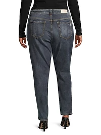 High-Rise Ankle-Crop Jeans